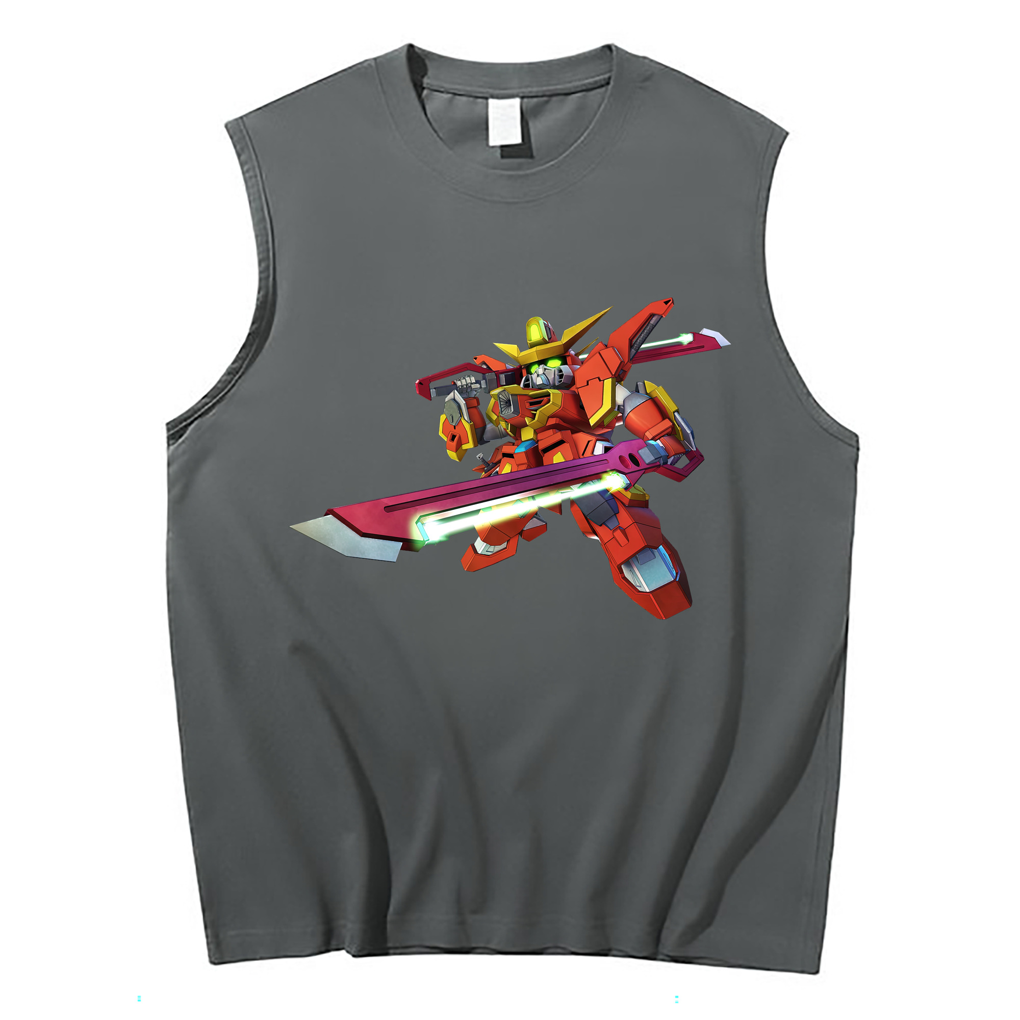 （画像用） 機動戦士ガンダム Mobile Suit Gundam コットン100％タンクトップ（フロントプリント）